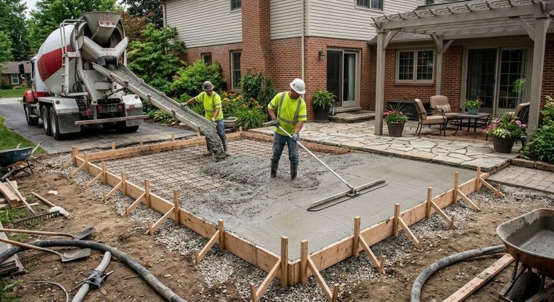 Concrete Patio Installation